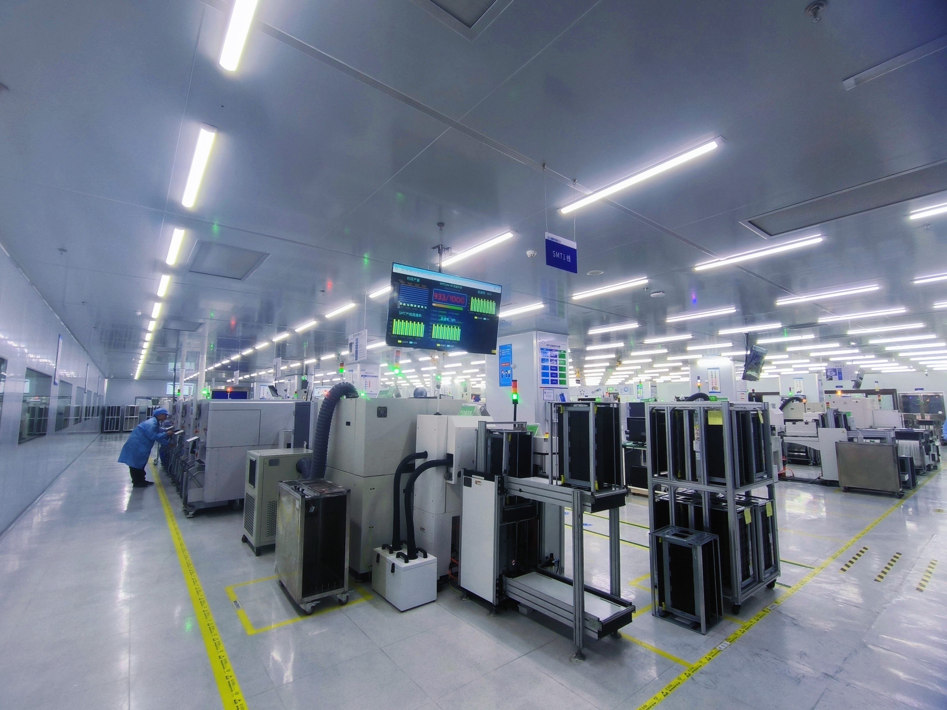 北斗智聯生產車間。企業供圖