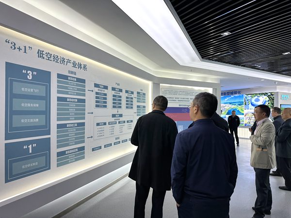 參與嘉賓了解梁平低空經濟發展設計。黃亞輝攝